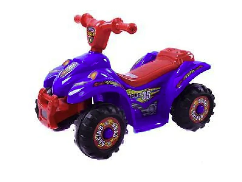Electric Ride On 4-Wheel Quad Blue 1 Electric Ride On 4-Wheel Quad Blue