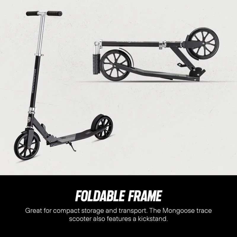 Mongoose Trace 200 Folding Scooter Black 6 Mongoose Trace 200 Folding Scooter Black - Image 6