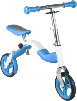 Anlen 2 In 1 Balance Bike / Mini Scooter Blue