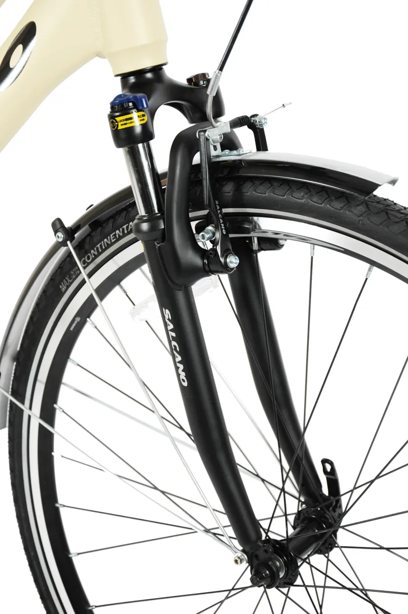 Salcano Istanbul Commuter Hybrid Bike Cream 2 Salcano Istanbul Commuter Hybrid Bike Cream - Image 2