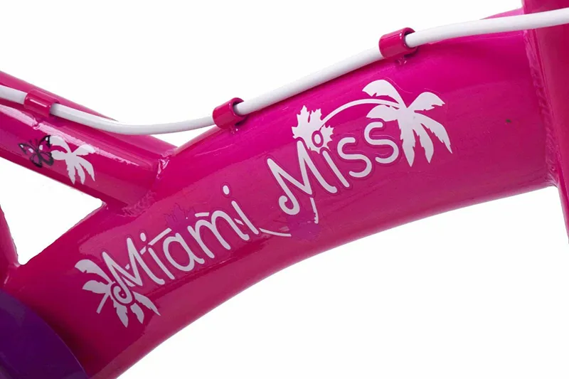 Professional Miami Miss 12 Inch Kids Bike Pink And Purple 3 Professional Miami Miss 12 Inch Kids Bike Pink And Purple - Image 3