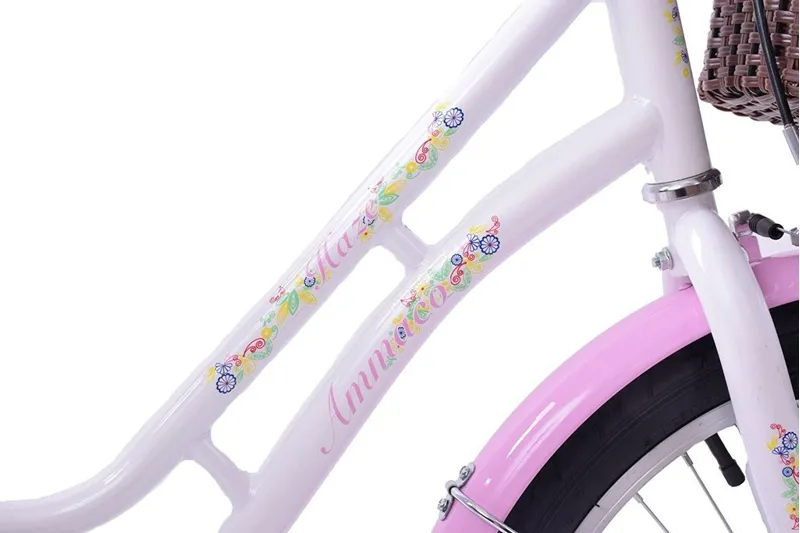 Ammaco Haze 16 Inch Wheel Heritage Kids Bike White 1 Ammaco Haze 16 Inch Wheel Heritage Kids Bike White