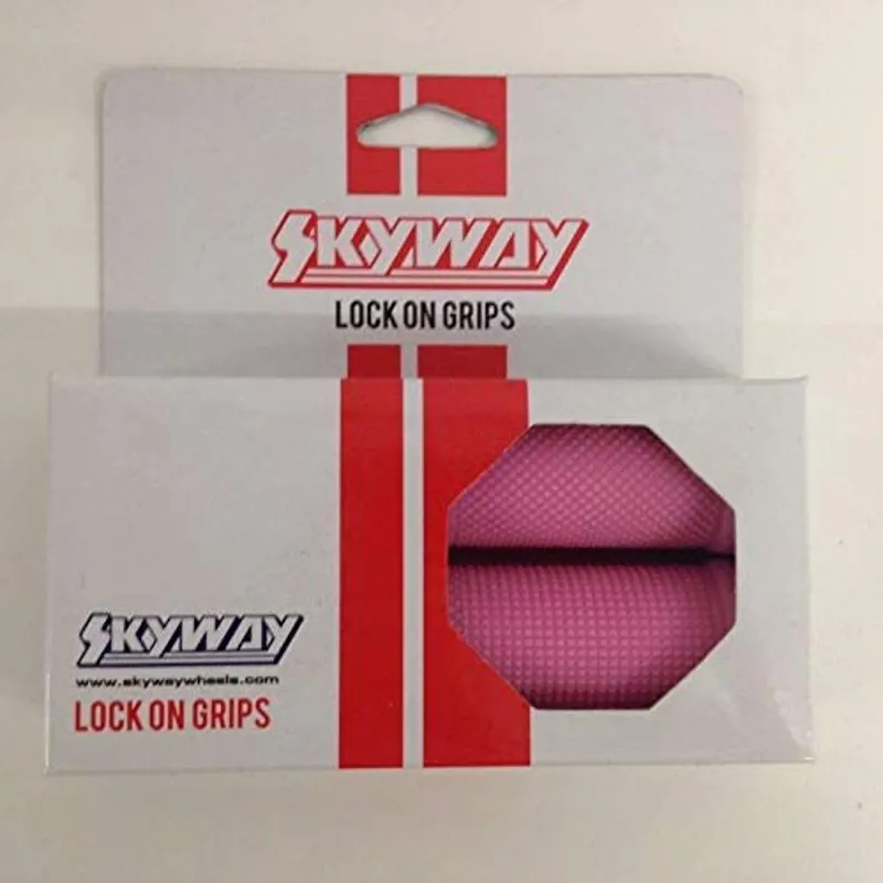 Skyway Lock On Handlebar Grips Pink 2 Skyway Lock On Handlebar Grips Pink - Image 2