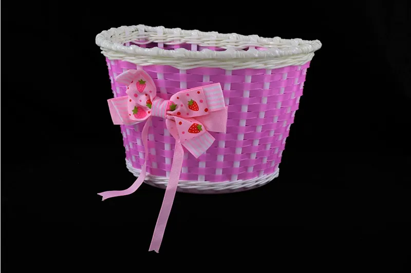 Kids Basket Pink Bow 1 Kids Basket Pink Bow