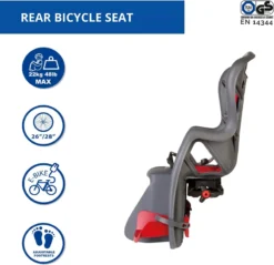 Bellelli Pepe Rear Carrier Fit Child Seat Grey