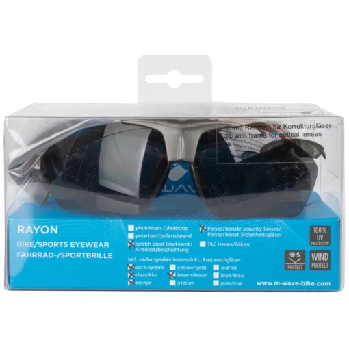 M-WAVE Rayon Sunglasses Grey -Oxford || XLC || Shimano Sales 710163 box 211125