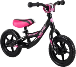 Sonic Glide Balance Bike Black Pink