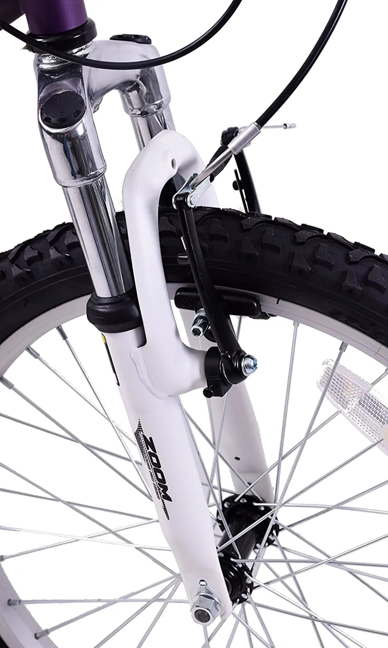 Professional Shocker 20 Inch Wheel Kids Mountain Bike Purple 4 Professional Shocker 20 Inch Wheel Kids Mountain Bike Purple - Image 4