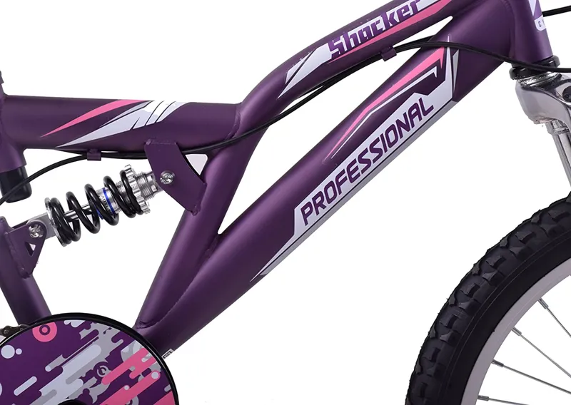 Professional Shocker 20 Inch Wheel Kids Mountain Bike Purple 2 Professional Shocker 20 Inch Wheel Kids Mountain Bike Purple - Image 2