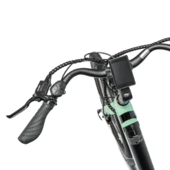 Ampere Deluxe Step Through 26 Inch Wheel Electric Bike Green -Oxford || XLC || Shimano Sales AMP DLX GRN BM204