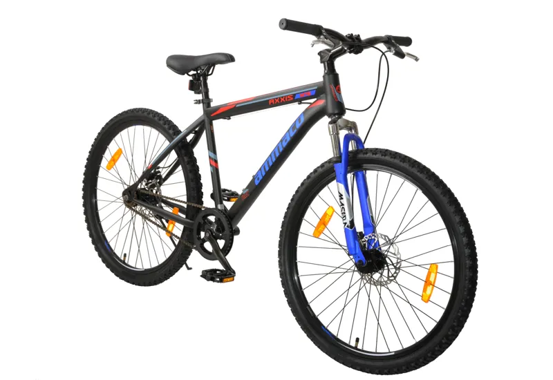 Ammaco Axxis Mountain Bike Black And Blue 1 Ammaco Axxis Mountain Bike Black And Blue