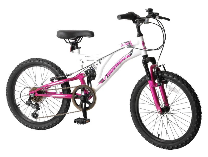 Professional Blush 20 Inch Wheel Mountain Bike White 1 Professional Blush 20 Inch Wheel Mountain Bike White
