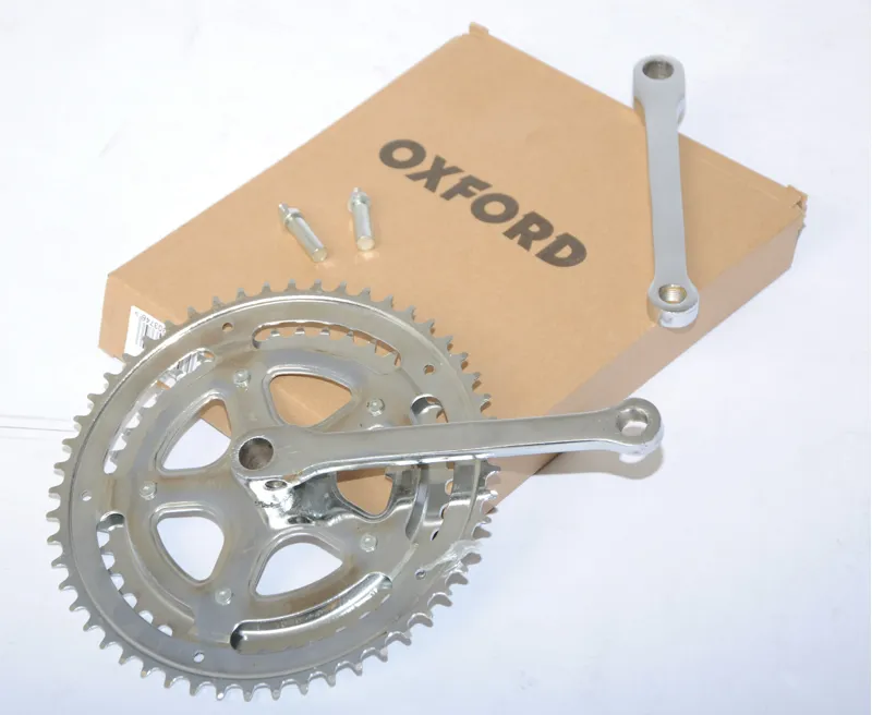 Oxford Cottered Double Chainset 42/52T Chrome 2 Oxford Cottered Double Chainset 42/52T Chrome - Image 2