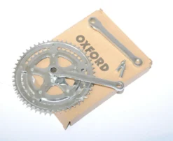 Oxford Cottered Double Chainset 42/52T Chrome