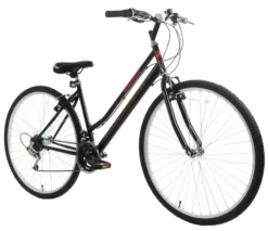 Professional Cross Women's Commuter Hybrid Bike Black And Red