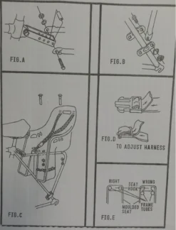 Rear Mounted Child Seat White