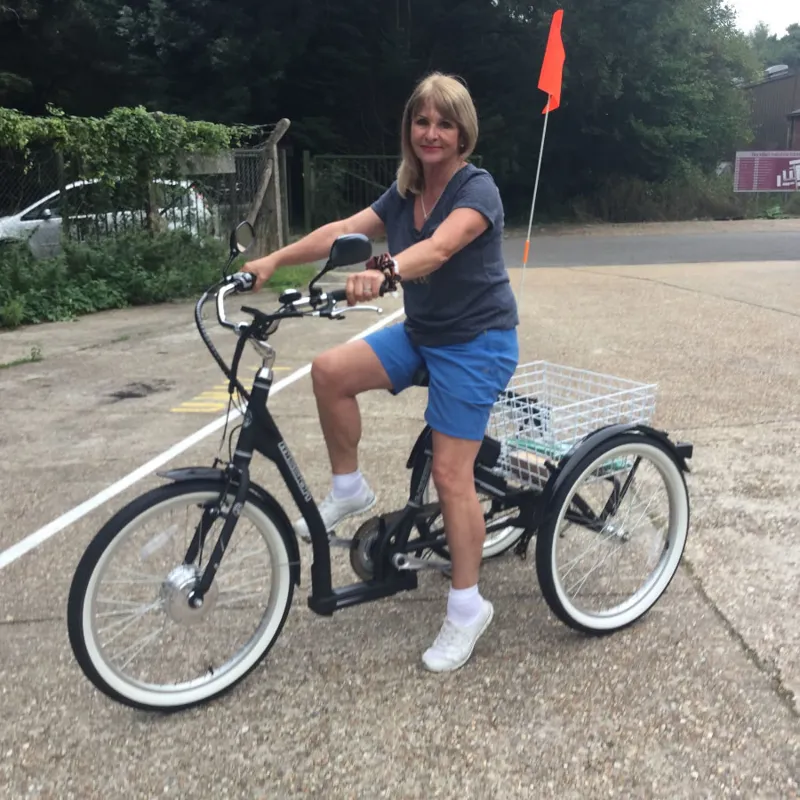 Mission E-Mission Electric Adult Tricycle Silver 1 Mission E-Mission Electric Adult Tricycle Silver