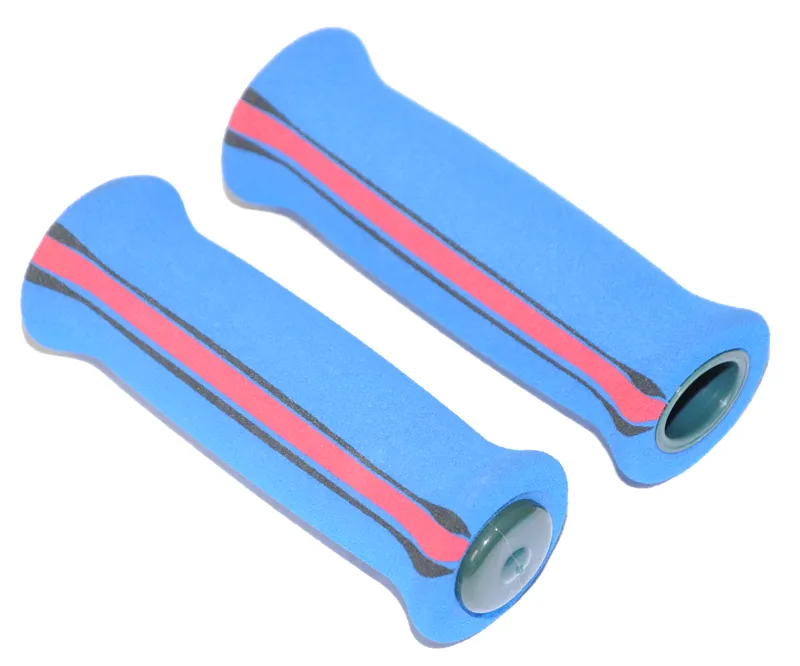 BMX Foam Handlebar Grips Blue 2 BMX Foam Handlebar Grips Blue - Image 2