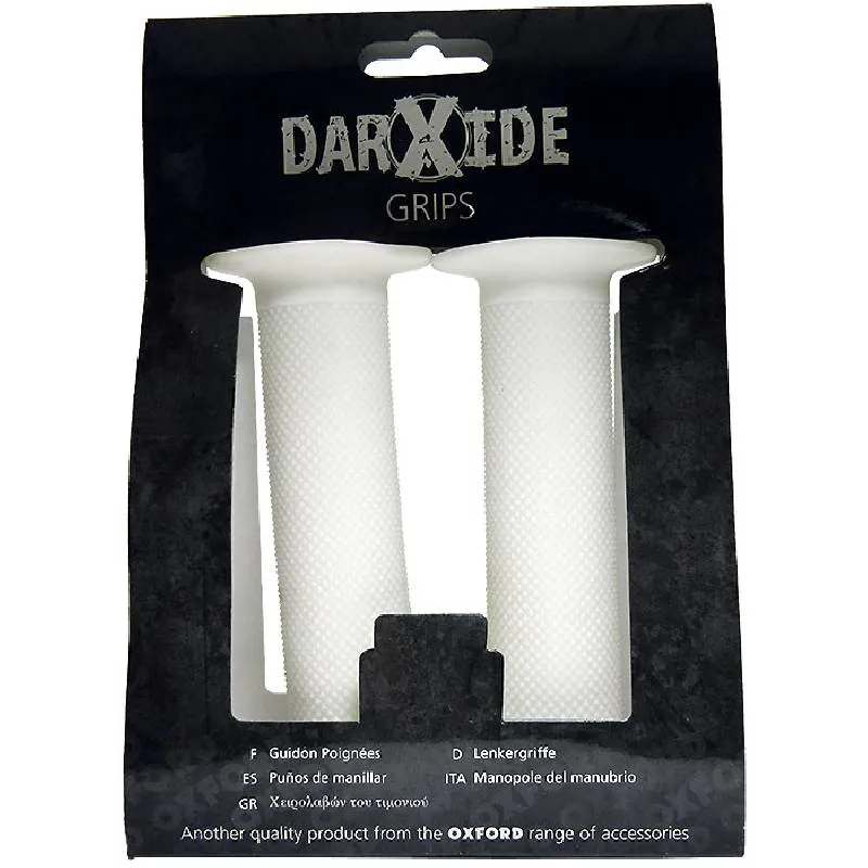 Oxford Darxide BMX Handlebar Grips White 3 Oxford Darxide BMX Handlebar Grips White - Image 3