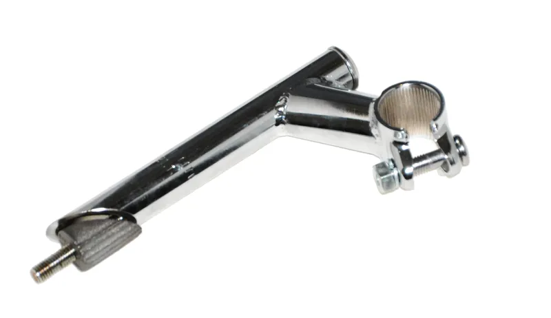 Quill Handlebar Stem 21.1mm Chrome Silver 2 Quill Handlebar Stem 21.1mm Chrome Silver - Image 2