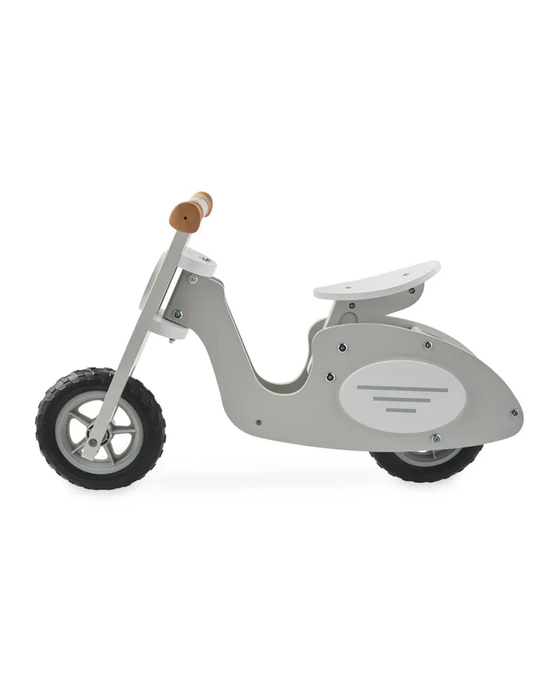 Little Town Wooden Balance Bike Grey 1 Little Town Wooden Balance Bike Grey