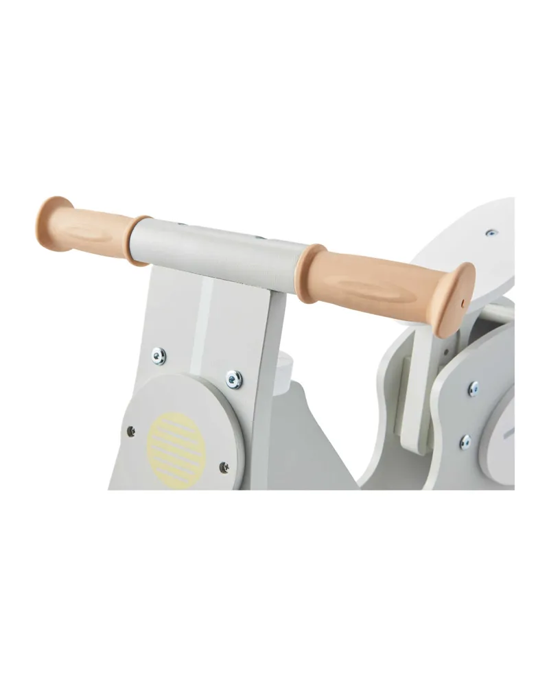 Little Town Wooden Balance Bike Grey 4 Little Town Wooden Balance Bike Grey - Image 4