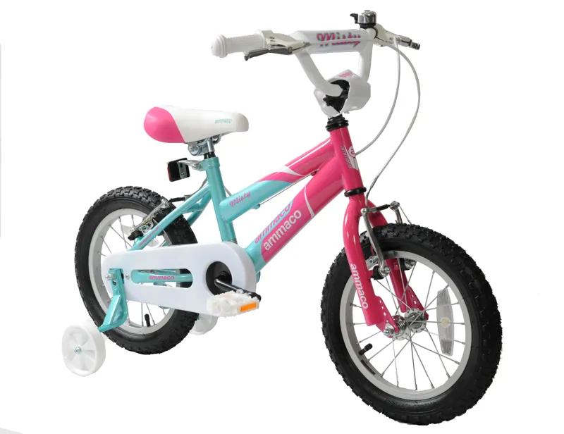 Ammaco Misty 14 Inch Wheel Kids Bike Pink And Blue 1 Ammaco Misty 14 Inch Wheel Kids Bike Pink And Blue