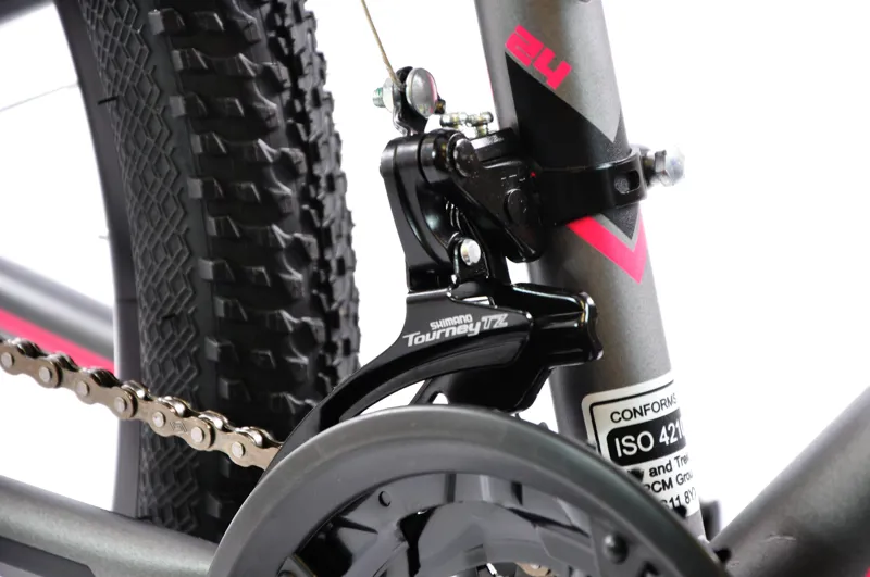 Ammaco Montana 24 Inch Wheel Kids Mountain Bike Grey 6 Ammaco Montana 24 Inch Wheel Kids Mountain Bike Grey - Image 6