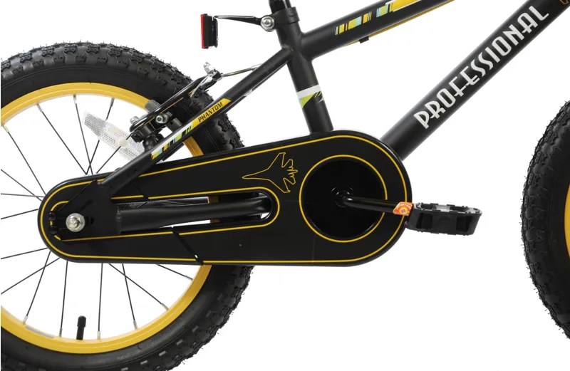 Professional Phantom 16 Inch Wheel Kids Bike Black 1 Professional Phantom 16 Inch Wheel Kids Bike Black