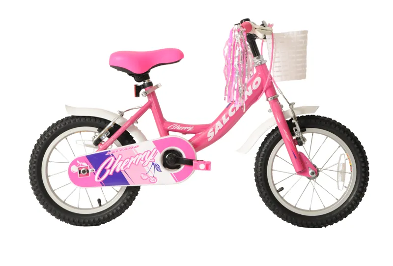 Salcano Cherry 14 Inch Wheel Kids Bike Pink And White 1 Salcano Cherry 14 Inch Wheel Kids Bike Pink And White