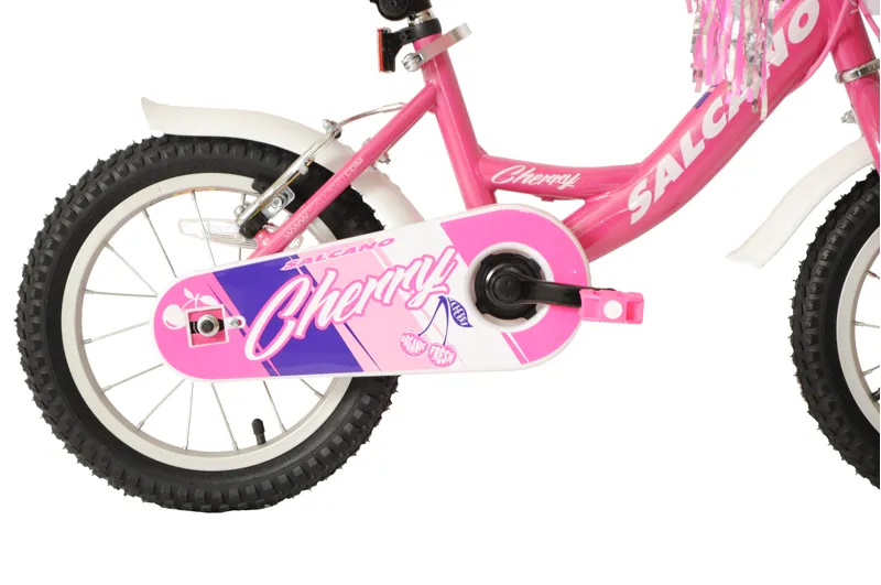 Salcano Cherry 14 Inch Wheel Kids Bike Pink And White 3 Salcano Cherry 14 Inch Wheel Kids Bike Pink And White - Image 3