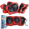 Skybulls Skate Knee Elbow And Wrist Pads Red