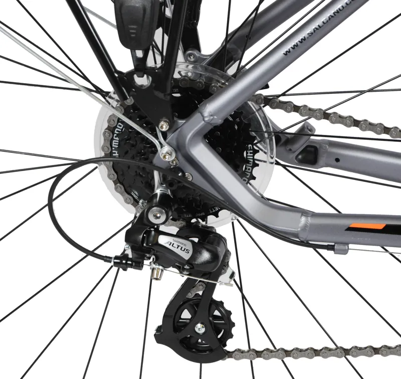 Salcano Istanbul Commuter Hybrid Bike Grey 4 Salcano Istanbul Commuter Hybrid Bike Grey - Image 4