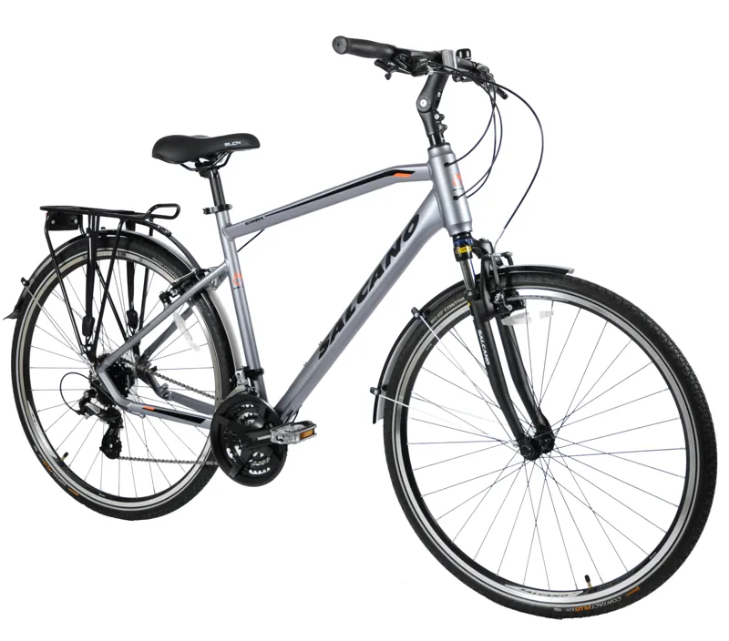Salcano Istanbul Commuter Hybrid Bike Grey 1 Salcano Istanbul Commuter Hybrid Bike Grey