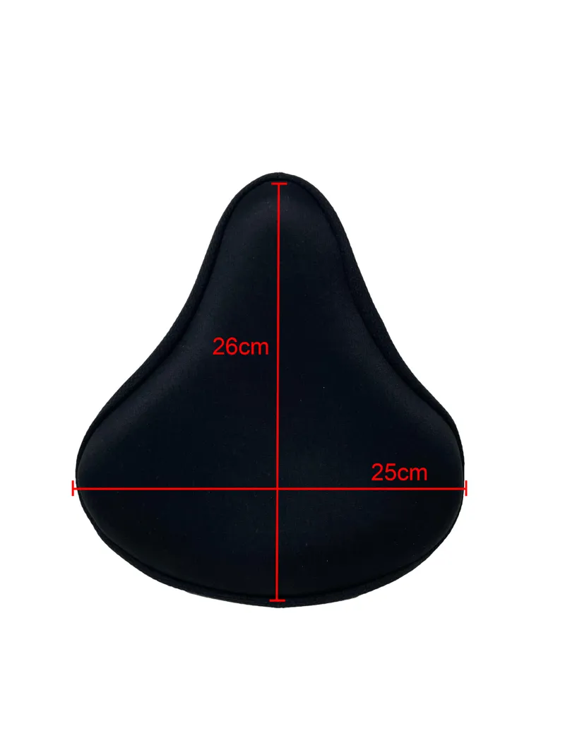 Twice Gel Comfort Wide Saddle Cover Black 2 Twice Gel Comfort Wide Saddle Cover Black - Image 2