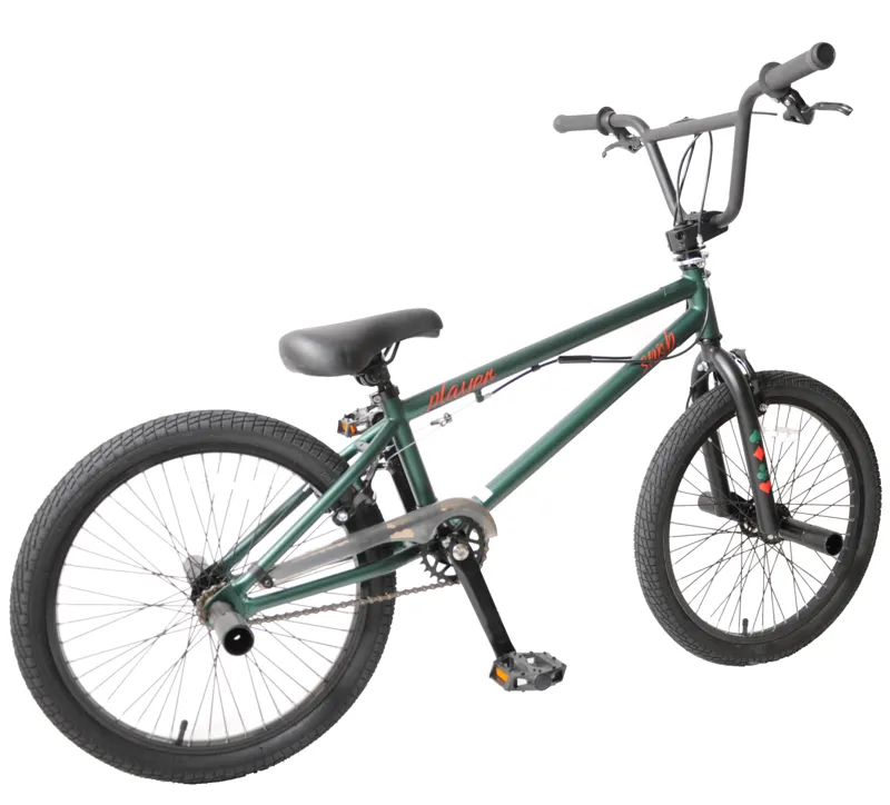 Snob Player BMX 20 Inch Wheel Kids Bike Green 1 Snob Player BMX 20 Inch Wheel Kids Bike Green
