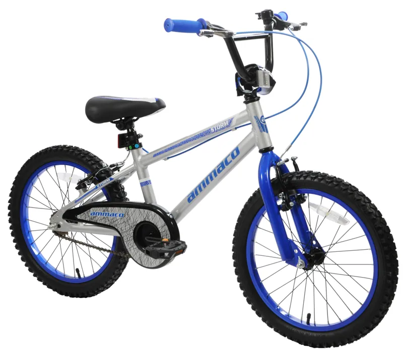 Ammaco Storm 20 Inch Wheel Kids Bike Silver 1 Ammaco Storm 20 Inch Wheel Kids Bike Silver