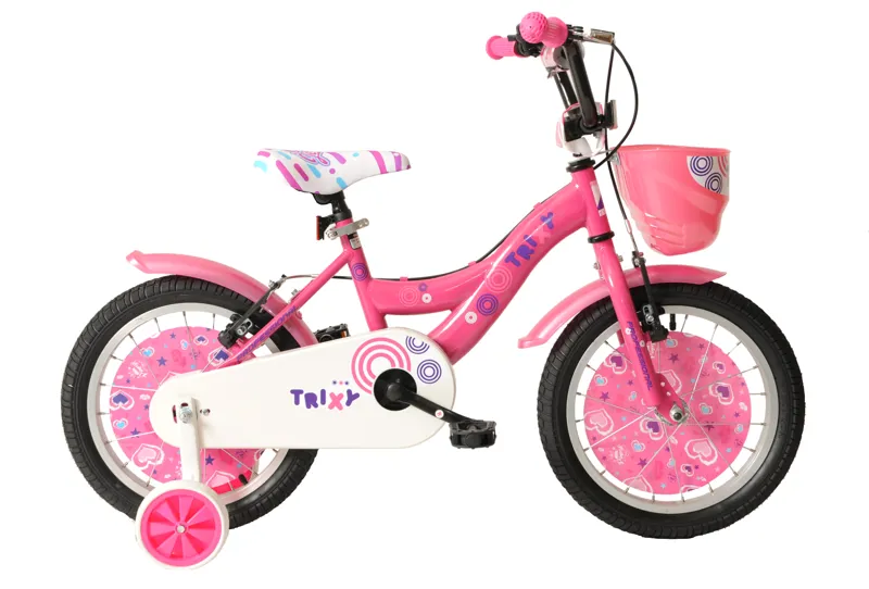 Professional Trixy 16 Inch Wheel Kids Bike Pink 1 Professional Trixy 16 Inch Wheel Kids Bike Pink