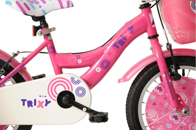 Professional Trixy 16 Inch Wheel Kids Bike Pink 2 Professional Trixy 16 Inch Wheel Kids Bike Pink - Image 2