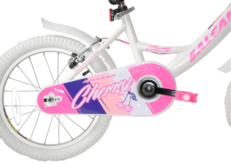 Salcano Cherry 16 Inch Wheel White Pink 1 Salcano Cherry 16 Inch Wheel White Pink