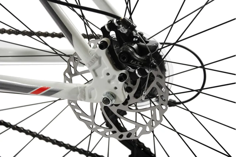 Ammaco Ridgeway Sports Hybrid Bike White 2 Ammaco Ridgeway Sports Hybrid Bike White - Image 2