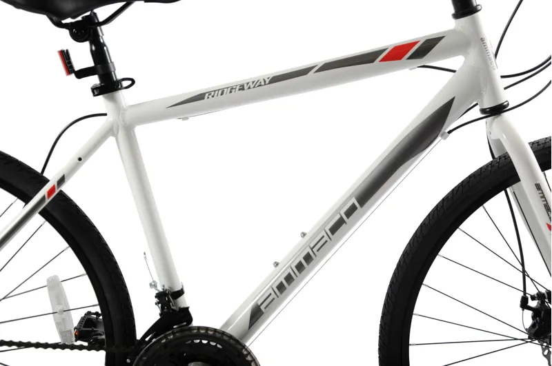 Ammaco Ridgeway Sports Hybrid Bike White 8 Ammaco Ridgeway Sports Hybrid Bike White - Image 8