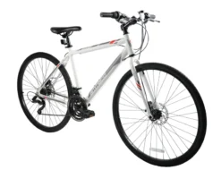 Ammaco Ridgeway Sports Hybrid Bike White 18 Ammaco Ridgeway Sports Hybrid Bike White -Oxford || XLC || Shimano Sales WHITE20RW209