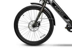 Ampere Deluxe Step Through 26 Inch Wheel Electric Bike Grey -Oxford || XLC || Shimano Sales ampere20grey20c