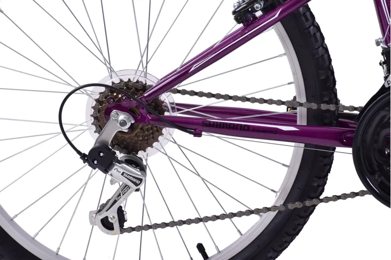 Arden Mountaineer 24 Inch Wheel Kids Mountain Bike Purple 6 Arden Mountaineer 24 Inch Wheel Kids Mountain Bike Purple - Image 6