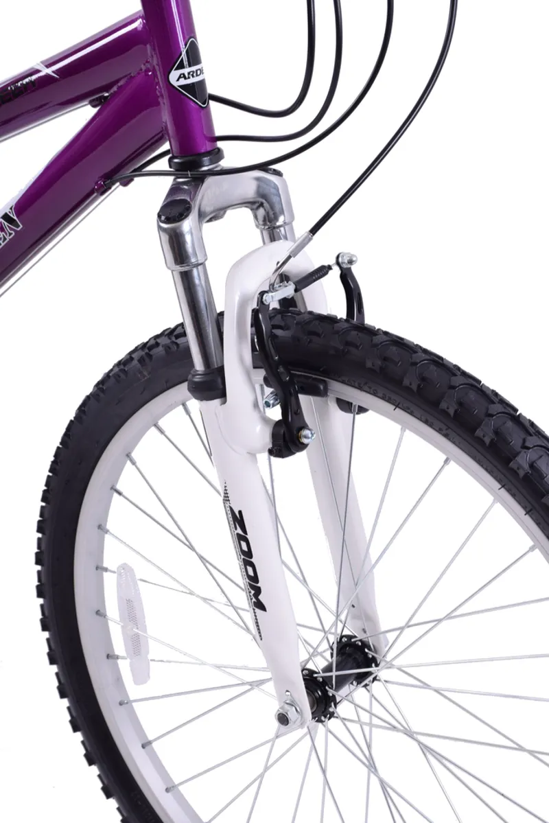 Arden Mountaineer 24 Inch Wheel Kids Mountain Bike Purple 4 Arden Mountaineer 24 Inch Wheel Kids Mountain Bike Purple - Image 4