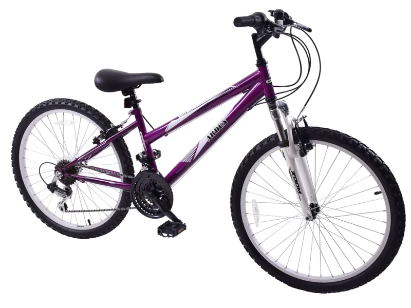 Arden Mountaineer 24 Inch Wheel Kids Mountain Bike Purple 3 Arden Mountaineer 24 Inch Wheel Kids Mountain Bike Purple - Image 3
