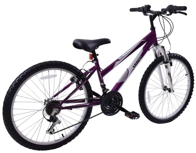 Arden Mountaineer 24 Inch Wheel Kids Mountain Bike Purple 2 Arden Mountaineer 24 Inch Wheel Kids Mountain Bike Purple - Image 2
