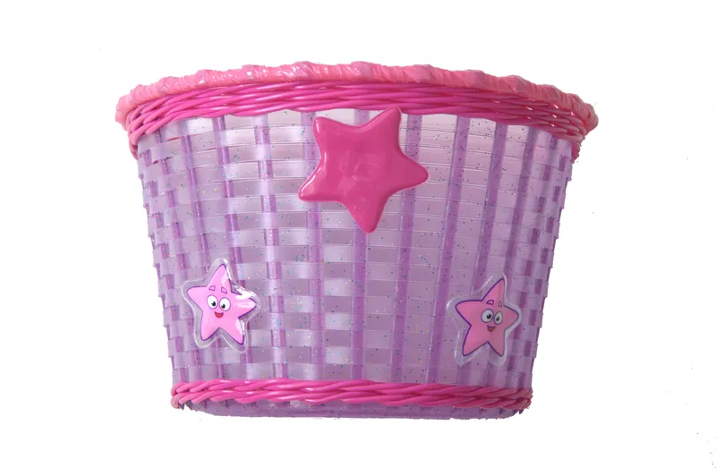 R2 Kids Front Basket Glitter Pink 2 R2 Kids Front Basket Glitter Pink - Image 2