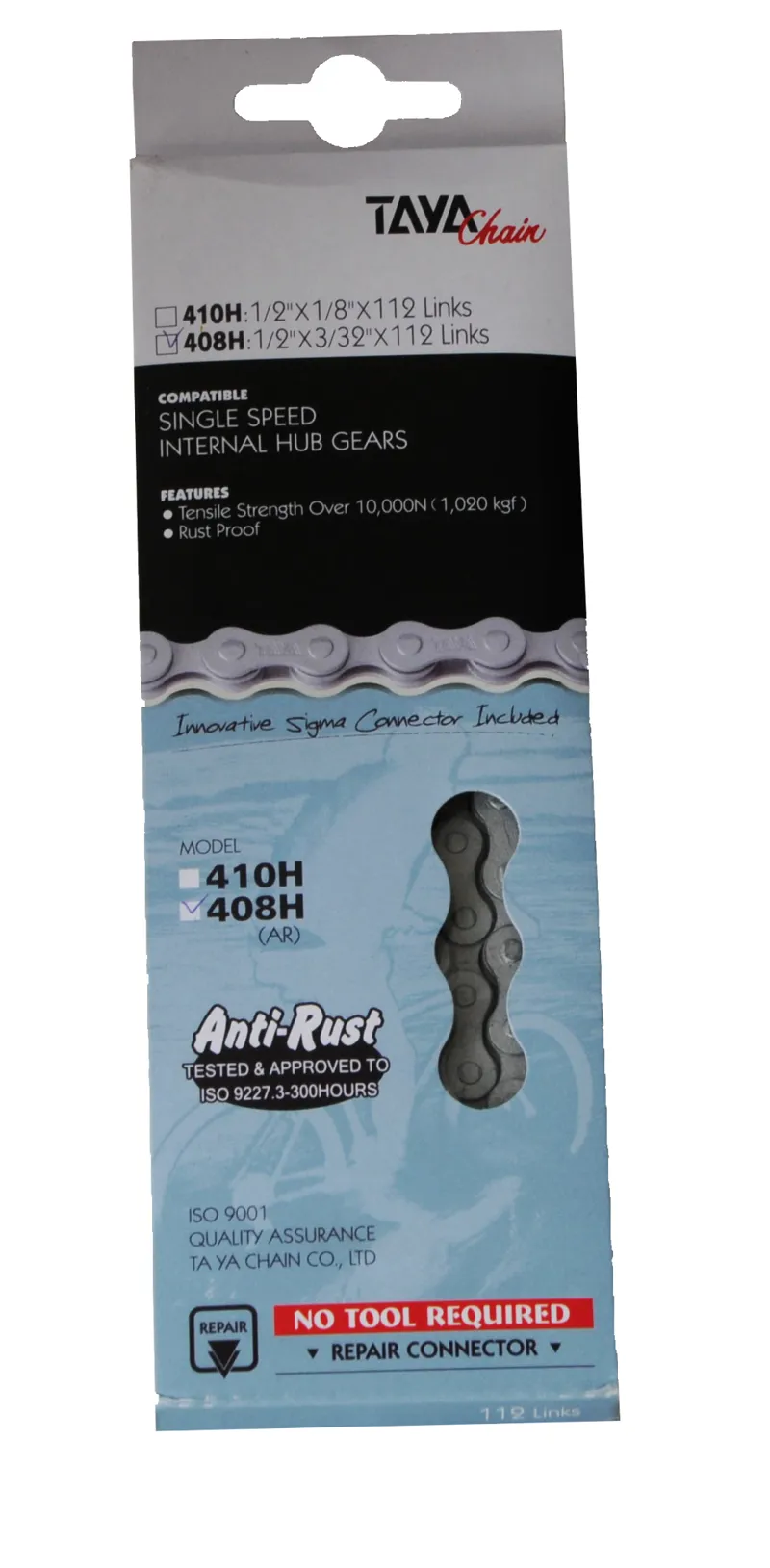 Taya 1/2 X 3/32 Derailleur Chain 112L 2 Taya 1/2 X 3/32 Derailleur Chain 112L - Image 2